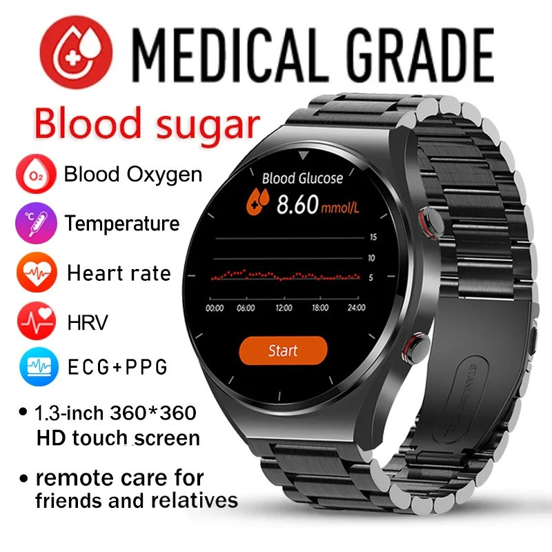 Heart Rate Smartwatch Blood Pressure Sport Fitness Watch