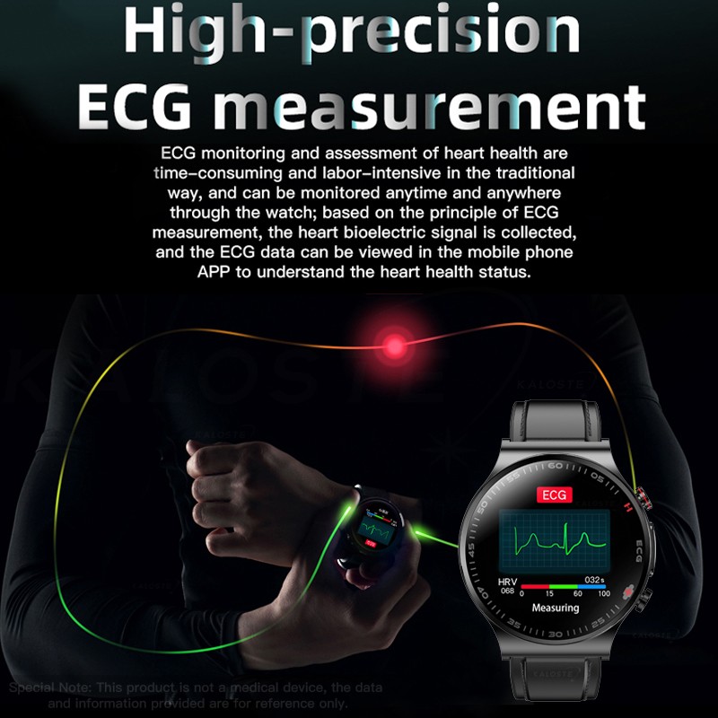 ECG+PPG Smart Watch Men Sangao Laser Health Heart Rate Blood Pressure Fitness Sports Watches IP68 Waterproof Smartwatch